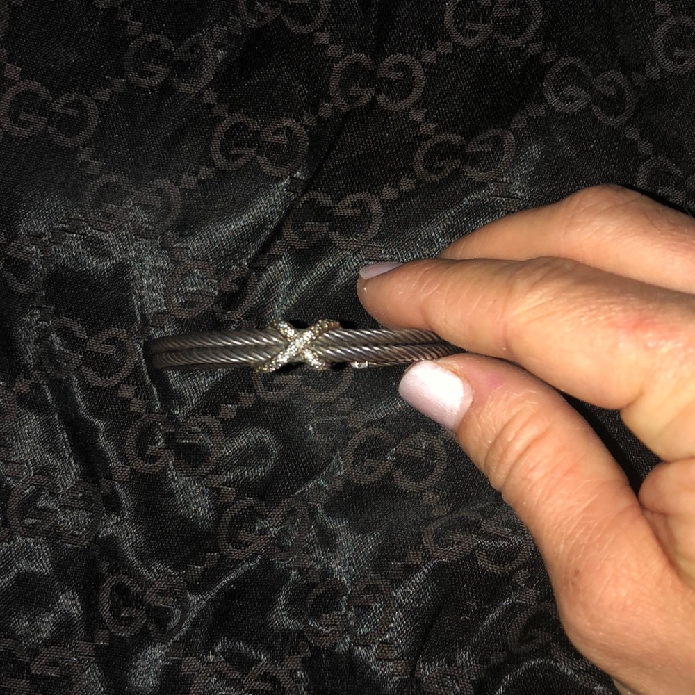 David Yurman X diamond station bracelet